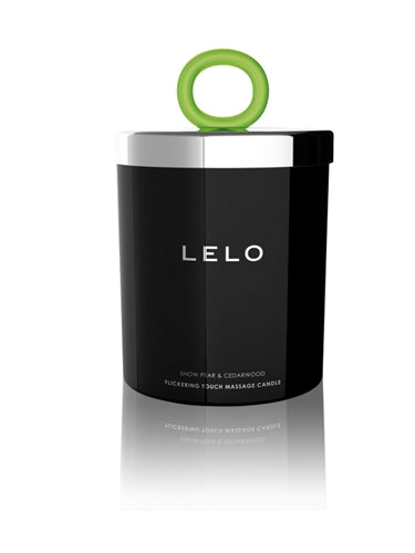 "Flickering Touch Massage Candle Snow Pear and Cedarwood - 5.3 Oz LELO-1227"